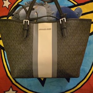 Michael Kors Black and Cream Men's Tote